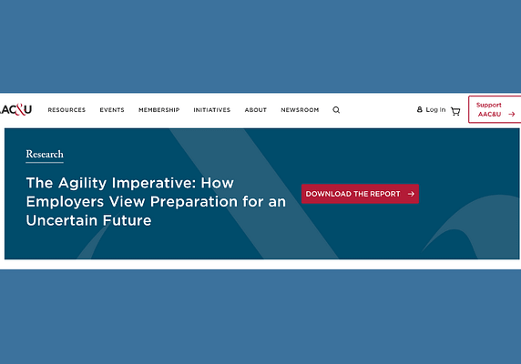 AAC&U Report: The Agility Imperative: How Employers View Preparation for an Uncertain Future