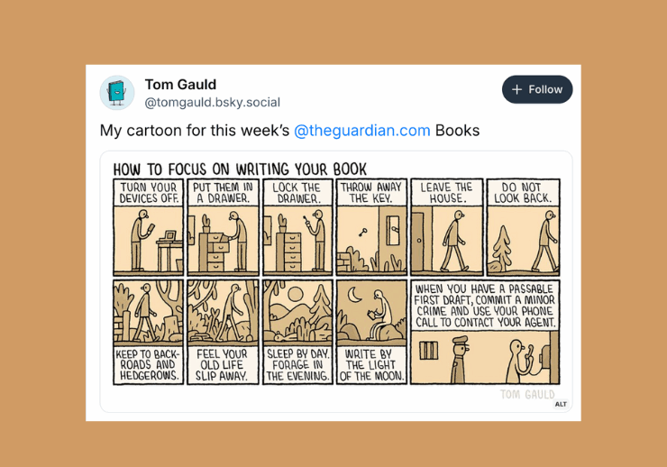 Cartoon about writing