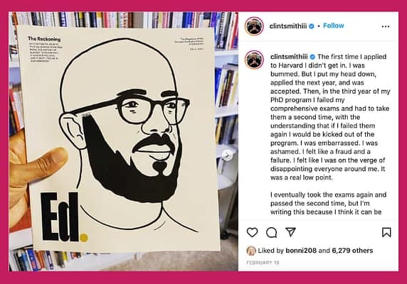 Clint Smith’s Instagram post