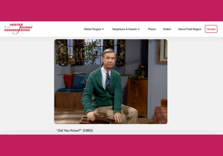 “Did You Know?” Song by Mister Rogers
