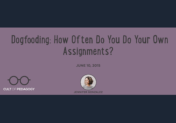 Dogfooding: How Often Do You Do Your Own Assignments?