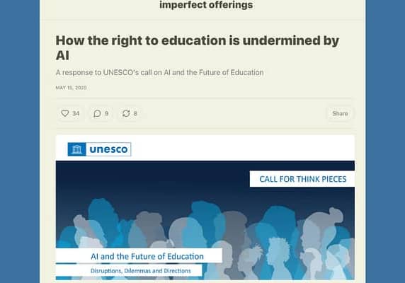 How the right to education is undermined by AI