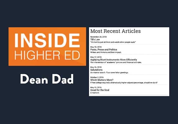 Inside Higher Ed - Dean Dad