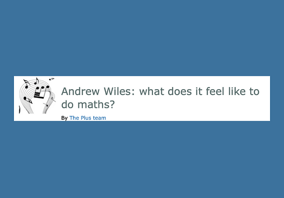 Interview with Andrew Wiles: What does it feel like to do maths?
