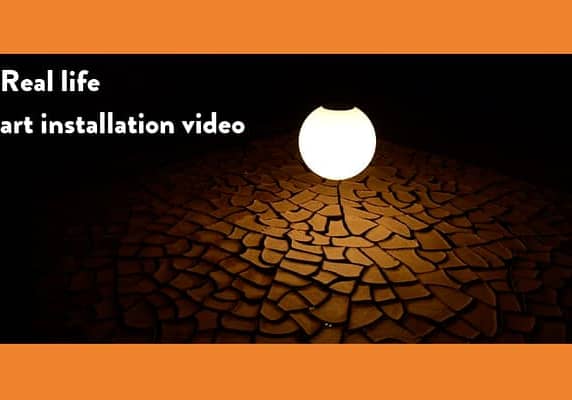 Real life art installation video