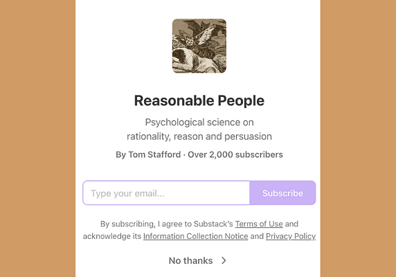 Reasonable People with Tom Stafford