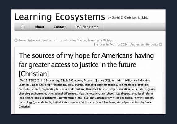 The sources of my hope for Americans having far greater access to justice in the future