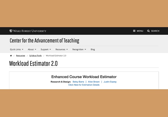 Use the workload estimators