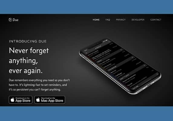 Website: Due App