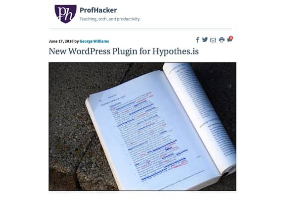 WordPress plugin for Hypothes.is
